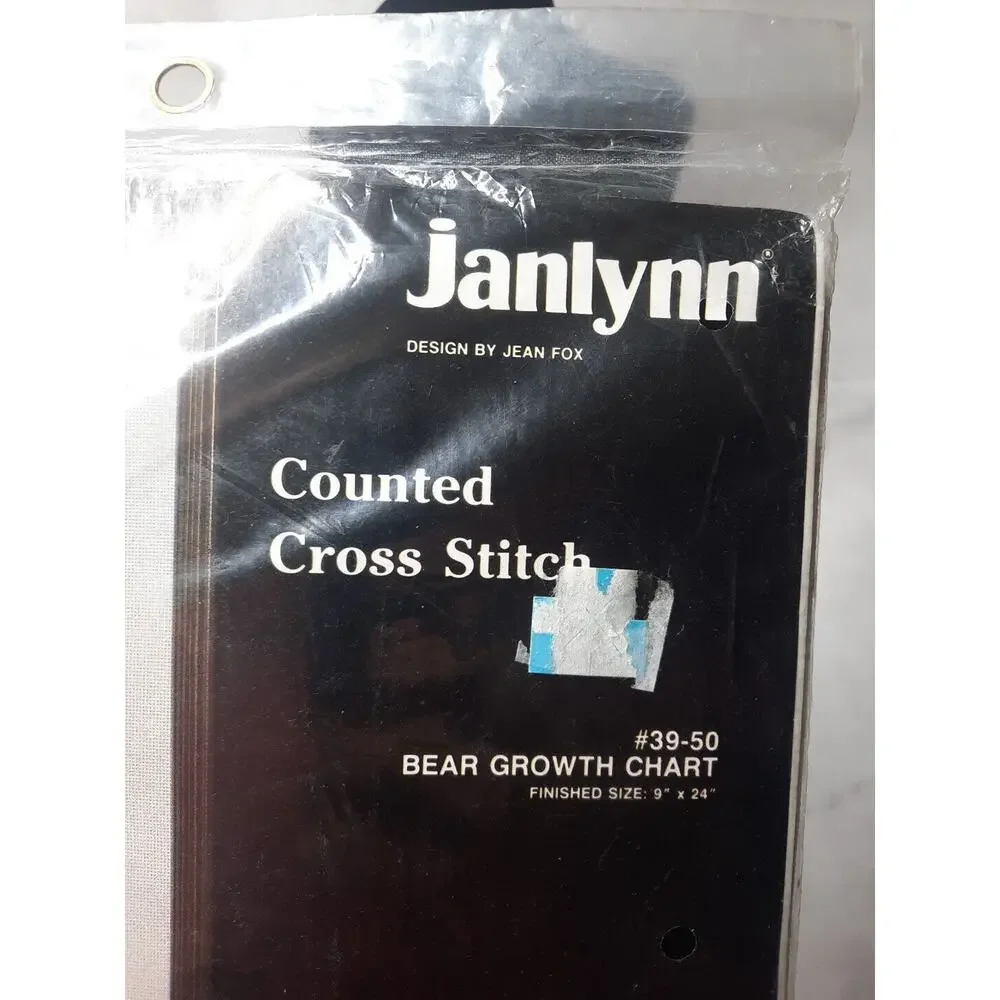 Janlynn Counted Cross Stitch Kit Bear Growth Chart 39 50 9x24